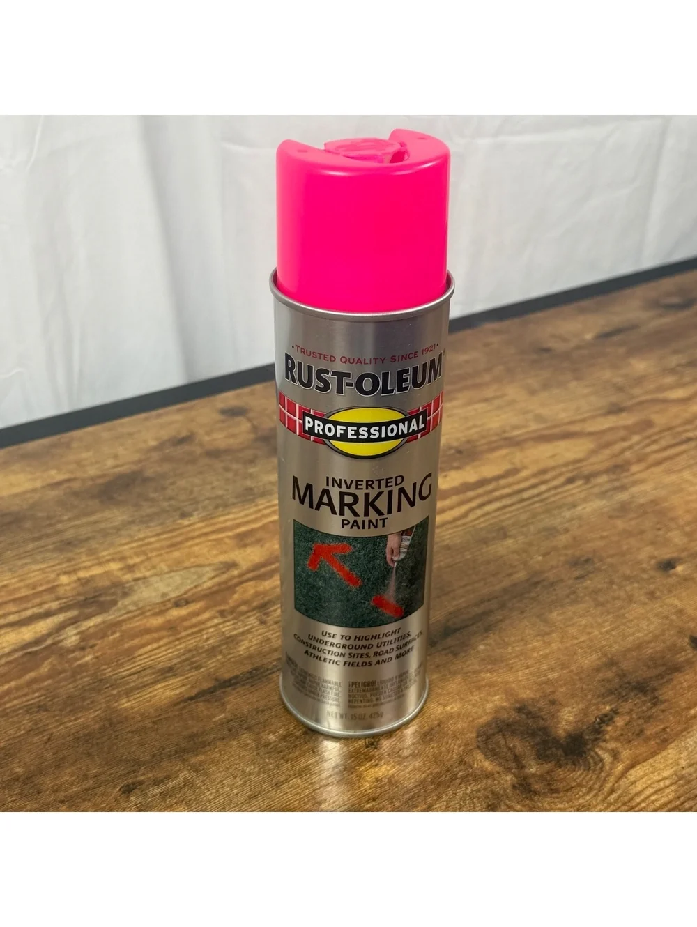 Rust-Oleum Professional Inverted Marking Paint Fluorescent Pink 15oz NEW
